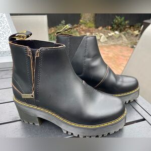 Dr Martens Rometty Black Platform Chelsea Boot size 7